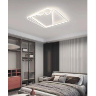Lustra LED dimabila 160w alba cu telecomanda alb variabil