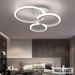 Lustra led cu telecomanda 3 cercuri 74w lumina reglabila wifi