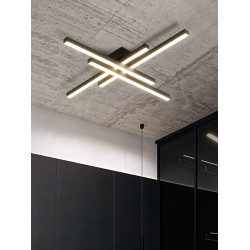 Lustra LED dormitor 96W cu telecomanda wifi lumina reglabila