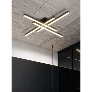 Lustra LED dormitor 96W cu telecomanda wifi lumina reglabila