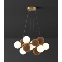 Lustra dormitor design modern 8 dulii G9 fara becuri incluse