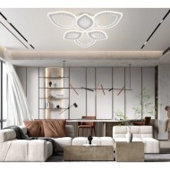 Lustra LED Leaf beads cu telecomanda wifi 2.4G alb variabil 12000 lm