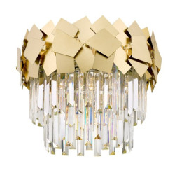 Candelabru auriu elegant pentru decor interior rafinat