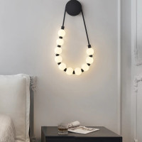 Aplica LED black cu 10 globuri sticla
