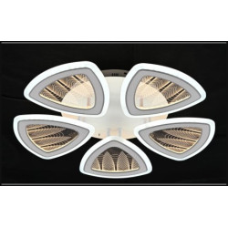 Lustra LED acril transparent cu telecomanda wifi 2.4G alb variabil 8000 lm