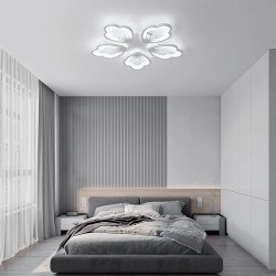Lustra LED cu telecomanda wifi 2.4G 6000 lm alb variabil