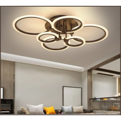 Lustra LED maro cu telecomanda wi-fi 2.4G 8000 lm