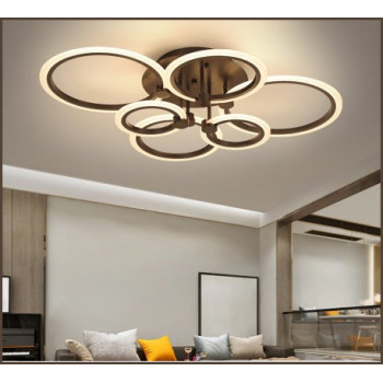 Lustra LED maro cu telecomanda wi-fi 2.4G 8000 lm