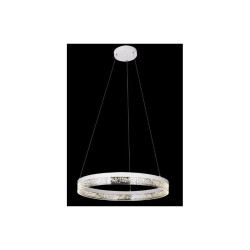 Lustra LED cu telecomanda wifi 2.4G transparent bubbles 44 wati 2000 lm