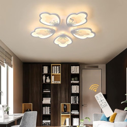 Lustra LED cu telecomanda wifi 2.4G 6000 lm alb variabil