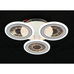 Lustra LED acril transparent cu telecomanda wifi 2.4G alb variabil 4500 lm