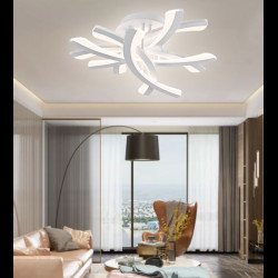 Lustra LED cu telecomanda wifi 2.4G alb variabil si intensitate reglabila 120 w 6000 lm