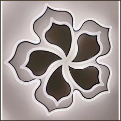 Lustra LED flowers cu telecomanda wifi 45cm 2.4G alb variabil 5000 lm