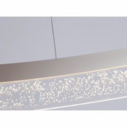 Lustra LED cu telecomanda wifi 2.4G transparent bubbles 44 wati 2000 lm