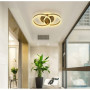 Plafoniera LED gold cu telecomanda wifi 2.4G alb variabil 120 w 6000 lm