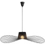 Lustra palarie E27, design elegant negru, diametru 40cm