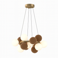 Lustra dormitor design modern 8 dulii G9 fara becuri incluse