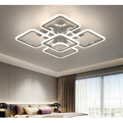 Lustra LED cu telecomanda Wifi 2.4g lumina rece calda neutra intensitate lumina reglabila
