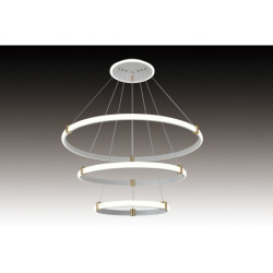 Lustra LED alba cu 3 cercuri telecomanda 115 w 5500 lm
