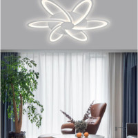 Lustra LED alba cu telecomanda wifi 2.4G alb variabil si intensitate reglabila 144 w 6000 lm