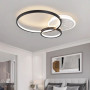 Plafoniera LED alba cu negru cu telecomanda wifi 2.4G 5000 lm 108 wati