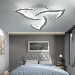 Lustra led dormitor 58cm cu telecomanda wifi 2.4G 54W