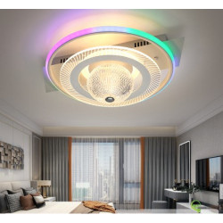 Lustra LED Digital Smart cu telecomanda wifi 2.4G alb variabil 3000 lm