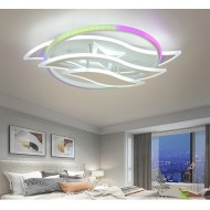Lustra LED Digital Smart cu telecomanda wifi 2.4G alb variabil 5000 lm