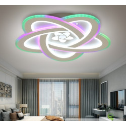 Lustra LED Digital Smart cu telecomanda wifi 2.4G alb variabil 4000 lm