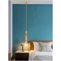 Pendul LED gold pe cablu