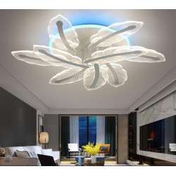 Lustra LED alb variabil si RGB cu telecomanda wifi 2.4G 8200 lm 162 wati