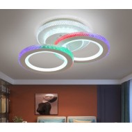 Lustra LED Digital Smart cu telecomanda wifi 2.4G alb variabil 3500 lm