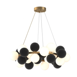 Lustra living moderna 16 dulii G9 design elegant fara becuri