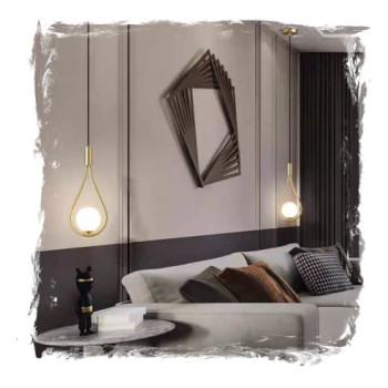 Set doua lustre aurii pe cablu socluri becuri E14