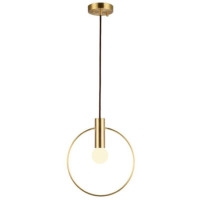 Lustra gold pe cablu soclu bec E27