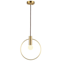 Lustra gold pe cablu soclu bec E27