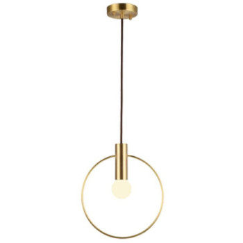Lustra gold pe cablu soclu bec E27