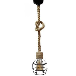 Lustra cu sfoara E27 1000mm, decor rustic
