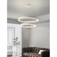 Lustra LED cu telecomanda wifi 2.4G transparent bubbles 110 wati 5000 lm