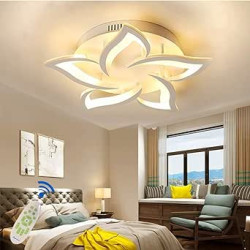 Lustra LED cu telecomanda wifi 2.4G D 58 cm alb variabil 3000 lm