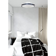 Lustra cu ventilator LED 36W cu telecomanda si 3 culori