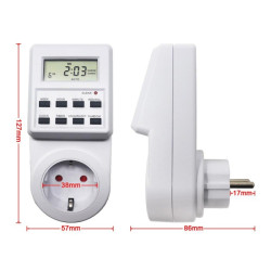 Priza programabila digitala pentru interior cu timer electronic