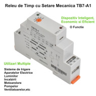 Releu de timp pe sina DIN TBT5-1 pentru automatizari