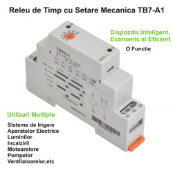 Releu de timp pe sina DIN TBT5-1 pentru automatizari