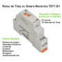 Releu de timp si interval pe sina DIN TBT7-B1 automatizari