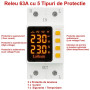 Releu Electronic de Protectie 1-63A reglabil supratensiune subtensiune