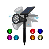 Spot gradina RGBW cu panou solar IP65 si autonomie 10 ore