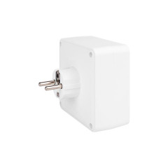 Dublu stecher – 2 prize Schuko si USB Alb