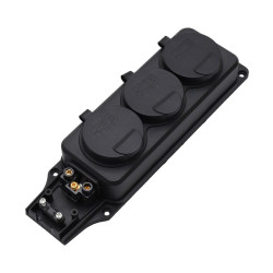 Cap de Prelungitor cu 3 Prize si Capac din Cauciuc 3500W
