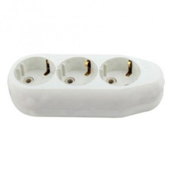 Cap de prelungitor cu 3 prize SUKO si inele ceramice